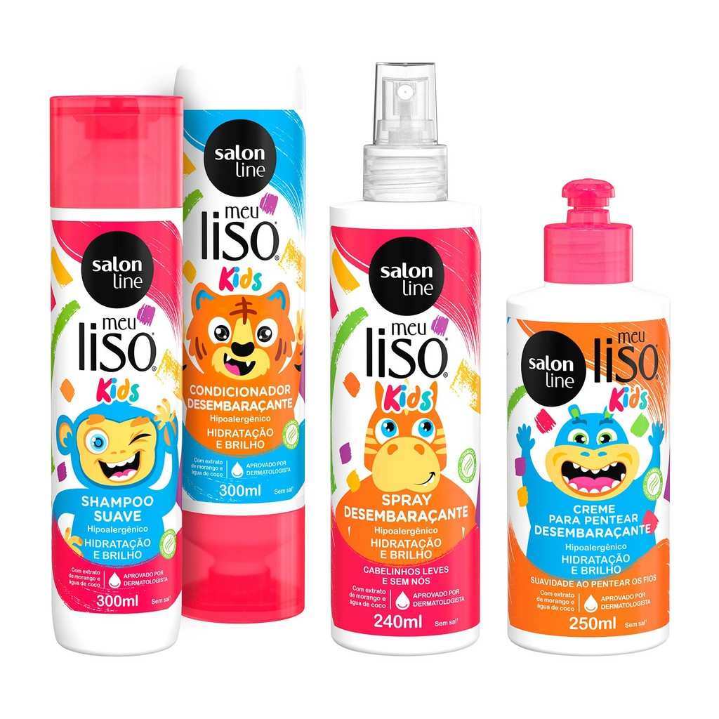 Meu Lisinho Kids: Kit Cabelo Liso e Sem Frizz!