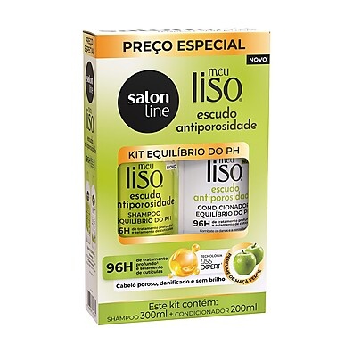 Meu Liso Escudo Antiporosidade: Kit Cabelo Liso e Protegido