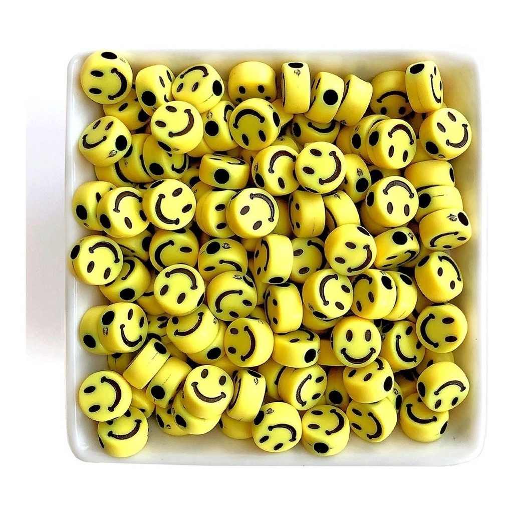 Miçanga Smile Amarelo: 400 Pçs para Criar!