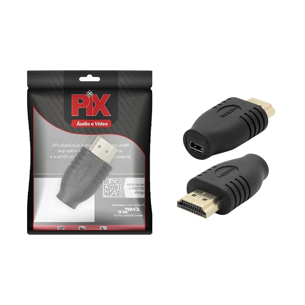 Adaptador Micro HDMI para HDMI PIX: Conecte Seus Dispositivos com Facilidade!