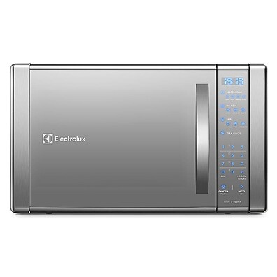 Micro-ondas Electrolux 31L Inox: Grill e Blue Touch
