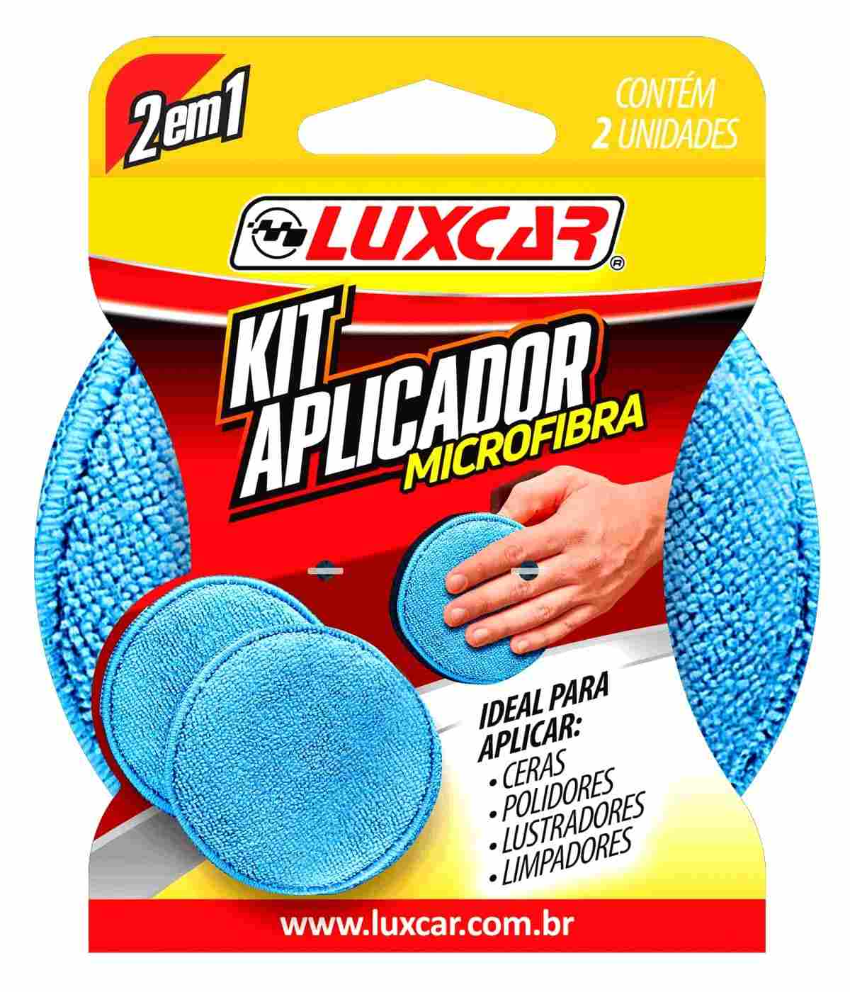 Kit 2 Esponjas Aplicadoras de Microfibra: Acabamento Perfeito e Uniforme