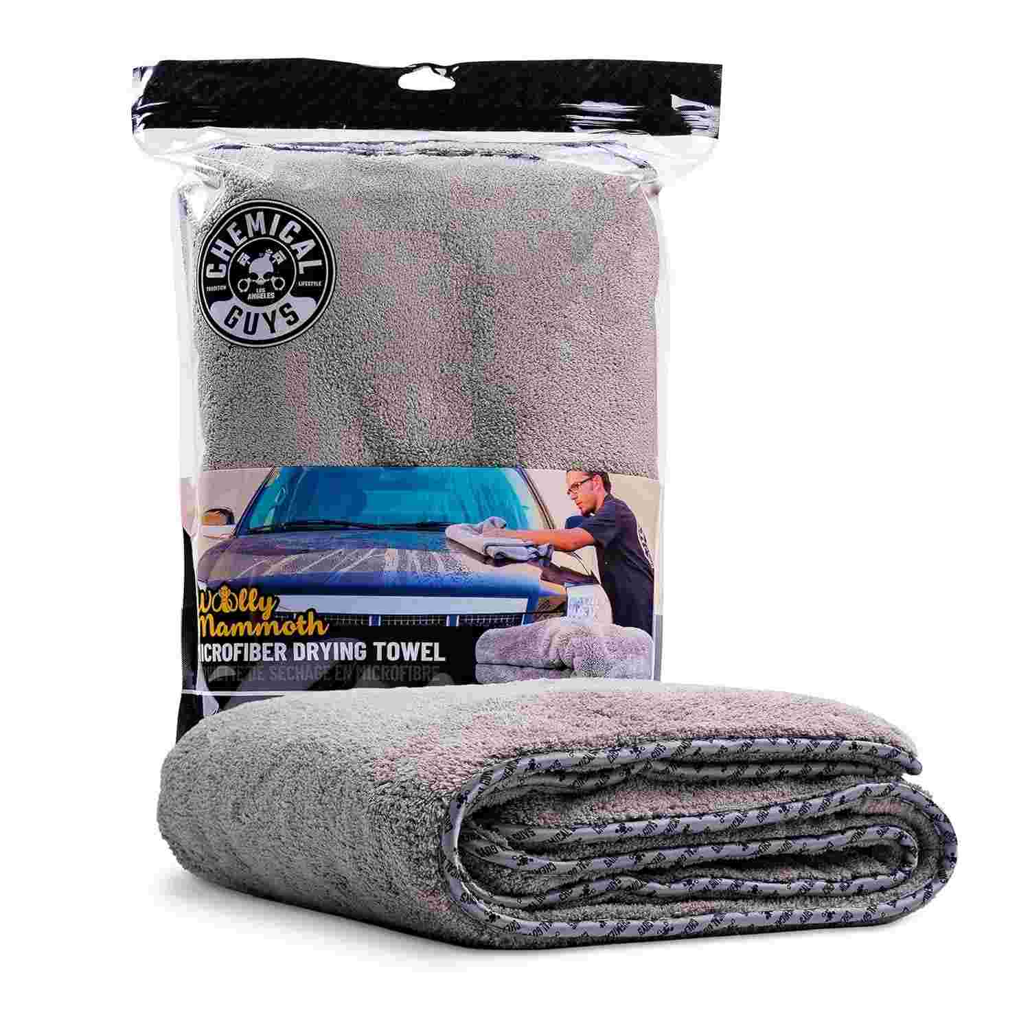 Chemical Guys Woolly Mammoth: Toalha de Microfibra Gigante para Secagem Perfeita do Carro