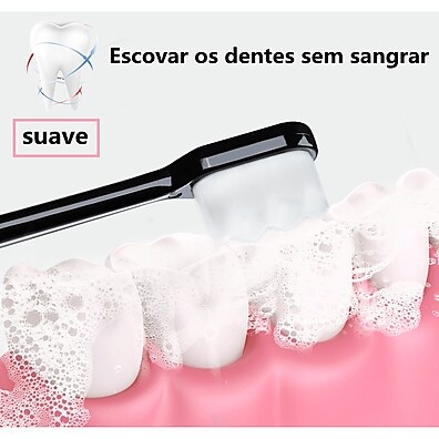 Escova de Dentes Japonesa com Muitas Cerdas Mícron