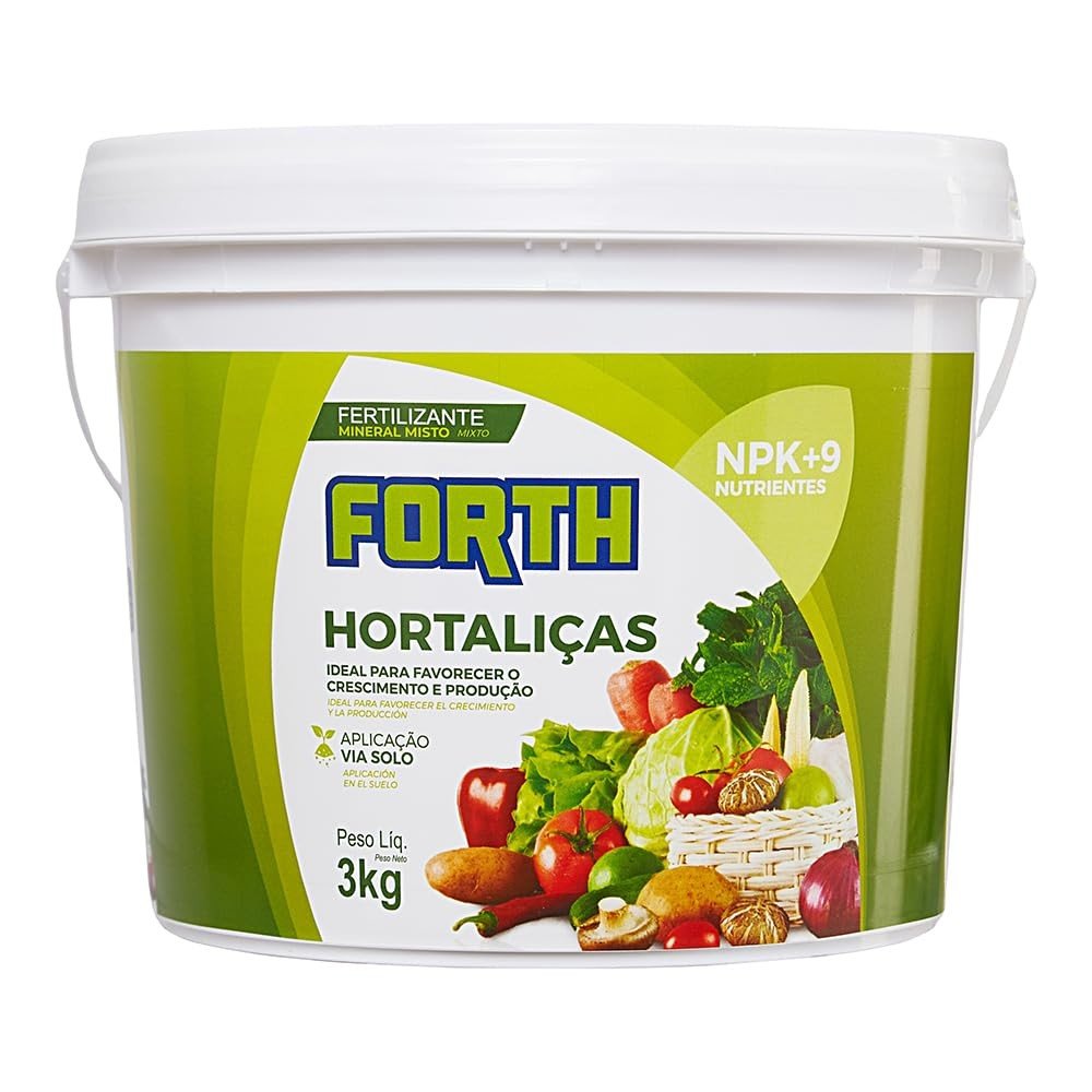 Adubo Forth Hortaliças 3kg - NPK com Micronutrientes para Horta Caseira