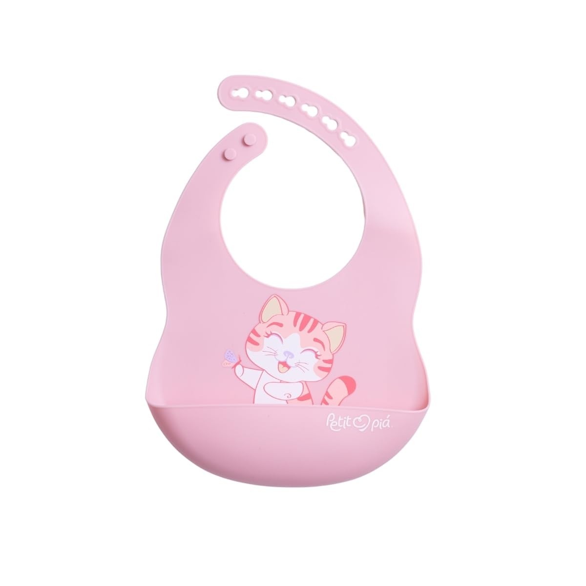 Babador de Silicone com Pega Migalhas Lia - Praticidade e Estilo nas Refeições do Bebê