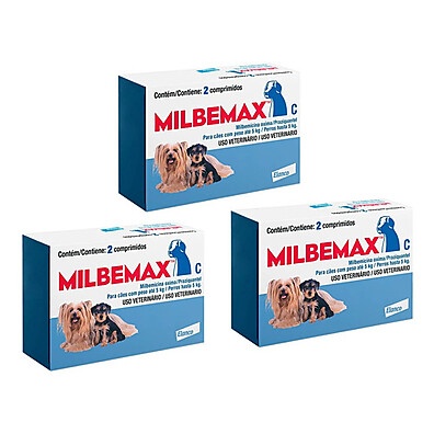 Milbemax C: Vermífugo Completo para Cães até 5kg
