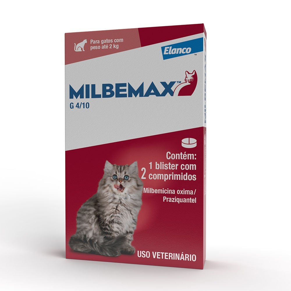 Milbemax G: Vermífugo para Gatos até 2kg