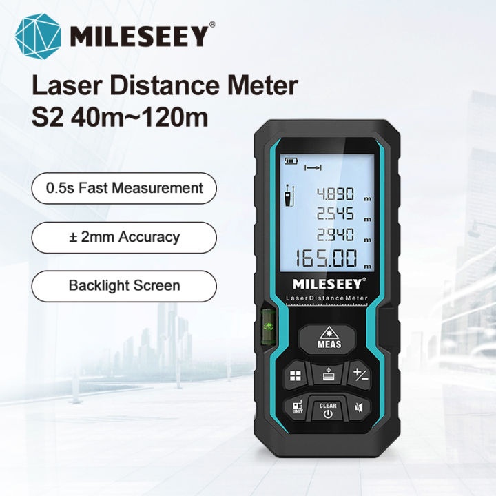 Mileseey Medidor de Distância a Laser: Precisão Profissional até 120m