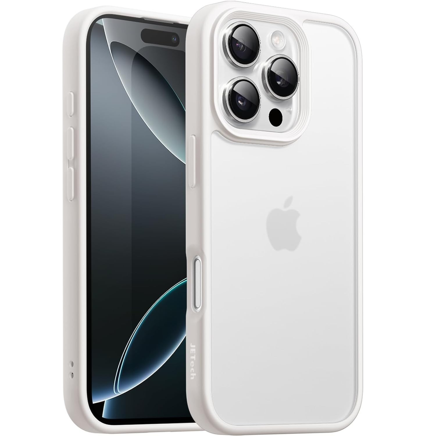 JETech Capa Matte para iPhone 16 Pro Max: Proteção Militar, Anti-Impressão Digital e Design Fosco (Preto)