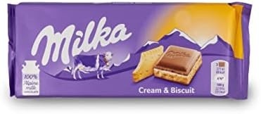 Milka Cream & Biscuit 100g