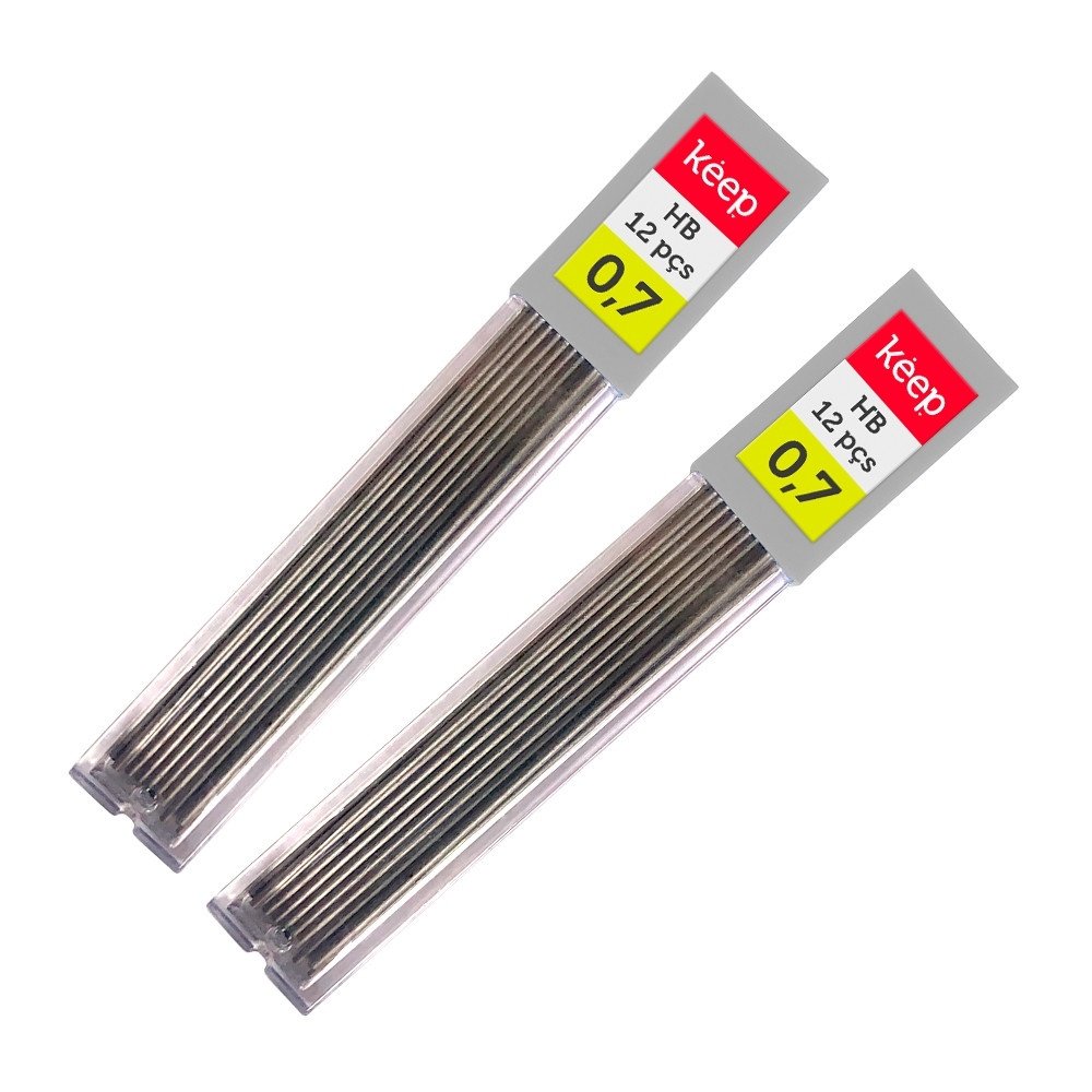 Minas de Grafite HB 0,7mm Keep: Precisão e Qualidade