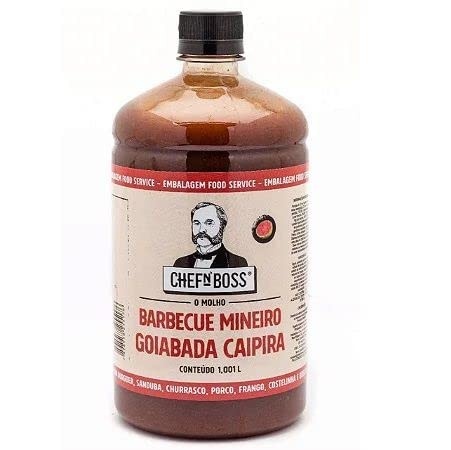 Molho Barbecue Mineiro Com Goiabada Caipira 1l - Chefn'boss
