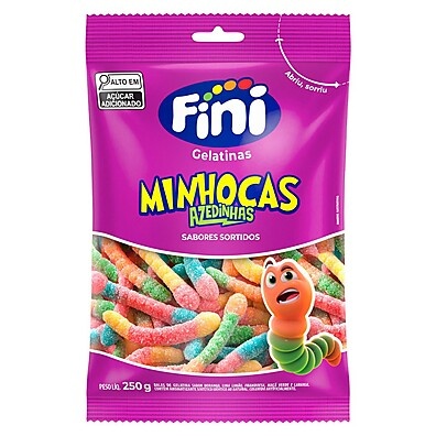 Minhocas Azedinhas Fini 250g: Sabor e Diversão!