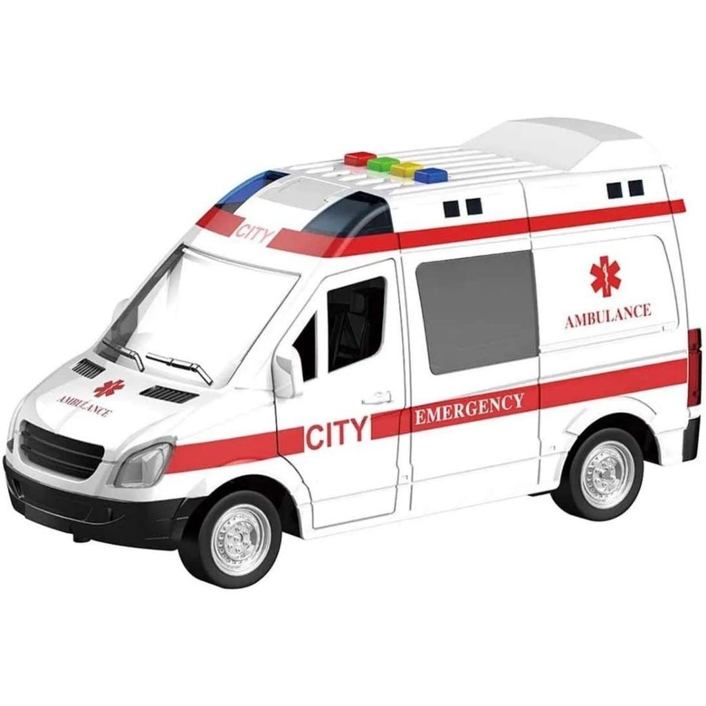 Mini Ambulância Resgate: Luz e Som!