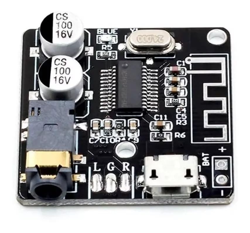 Mini Módulo Receptor Áudio Bluetooth 5.0 MP3: Som de Alta Qualidade Sem Fios