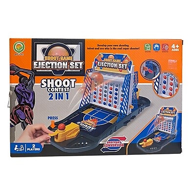 Mini Basquete de Mesa: Diversão 2 em 1!