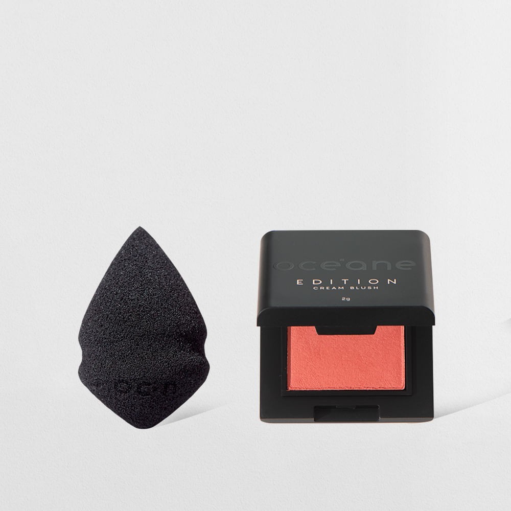 Mini Blush Caramelo + Esponja: Sua Beleza On-The-Go!