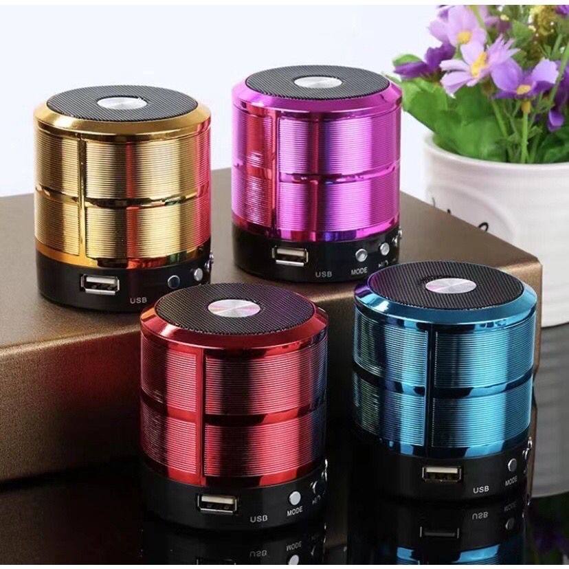 Mini Caixa de Som 887 Bluetooth Portátil com Rádio FM