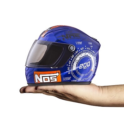 Mini Capacete Pro Tork Nós Top Speed Azul: Decoração Moto Perfeita