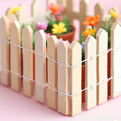 Mini Cercado de Madeira e Metal 5x90cm – Decore com Charme Rústico
