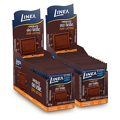 Mini Chocolate Linea Ao Leite Zero Lactose – 30 unidades