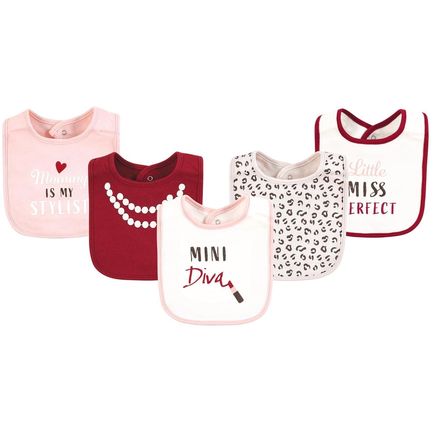 Babadores de Algodão para Bebês - Coleção Mini Diva - Conforto e Estilo para o Dia a Dia