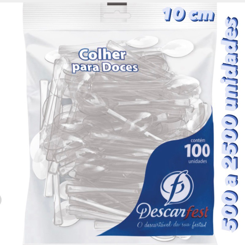 Mini Colheres de Cristal: Kit para Café (500-2500)