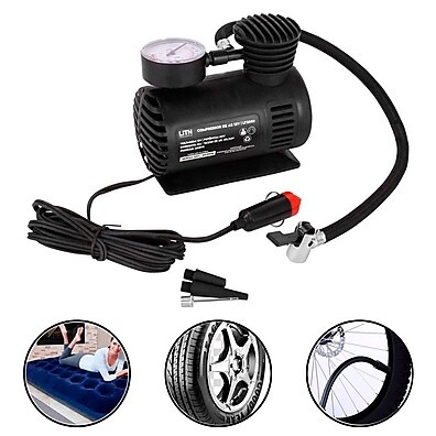 Mini Compressor de Ar 12V: Pneus e Infláveis!