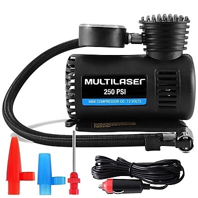 Mini Compressor de Ar Automotivo Portátil Multilaser AU601