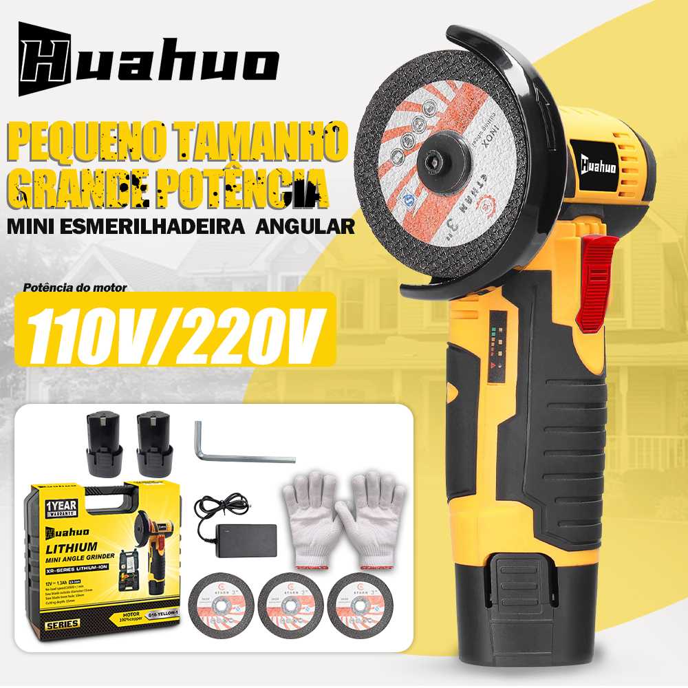 Mini Esmerilhadeira 12V: Lixe, Corte e Desbaste!
