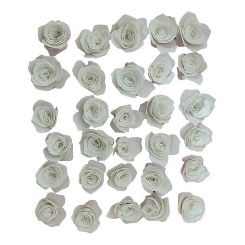 Mini Flores EVA Brancas: Toque Artesanal Perfeito!