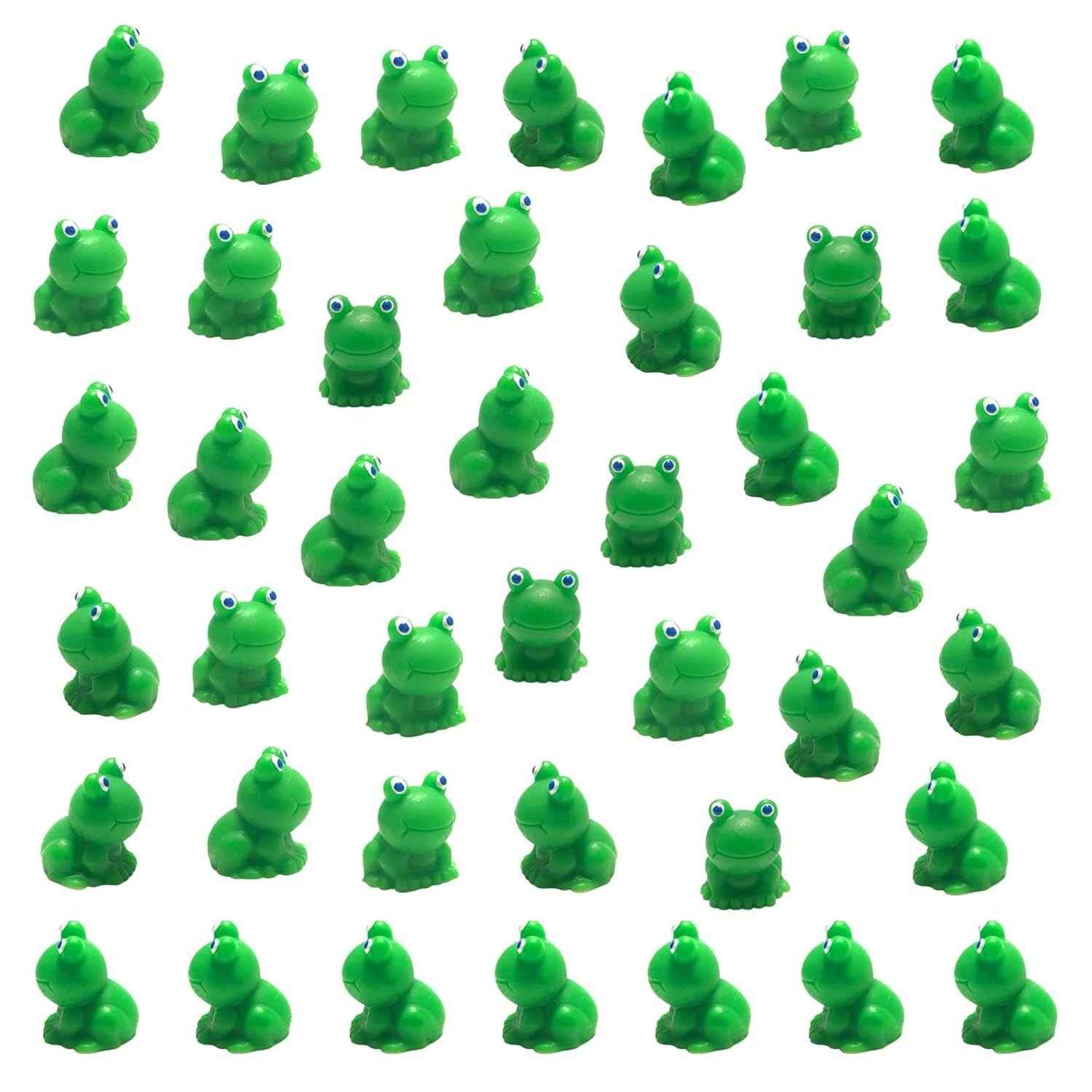 Mini Sapos de Resina - 50 Peças para Decoração de Jardim e Casa de Fadas