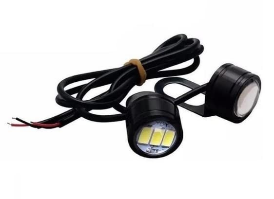 Par de Farol de Milha Mini Strong LED Universal para Motos: Ilumine Sua Jornada!