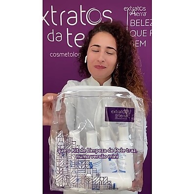 Mini Kit Limpeza de Pele Completo Extratos da Terra