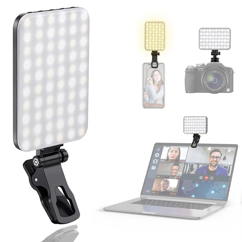 Mini Luz LED Selfie: Iluminação Portátil Perfeita!