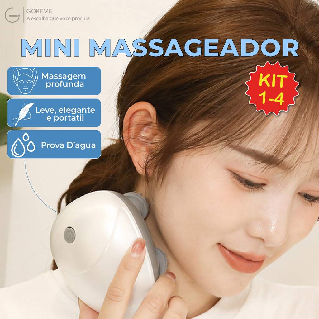 Mini Massageador Portátil: Relaxe Você e Seu Pet!