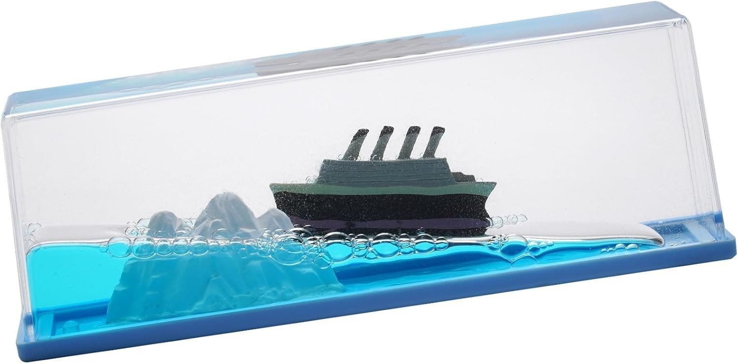 Mini Réplica do Titanic 15cm - Navio Colecionável com Detalhes Realistas para Decoração e Presentes