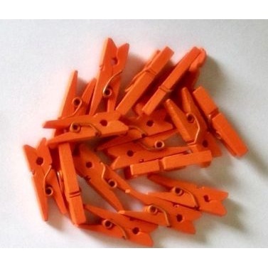 Mini Prendedores Laranja: 50 Unidades para Criar!