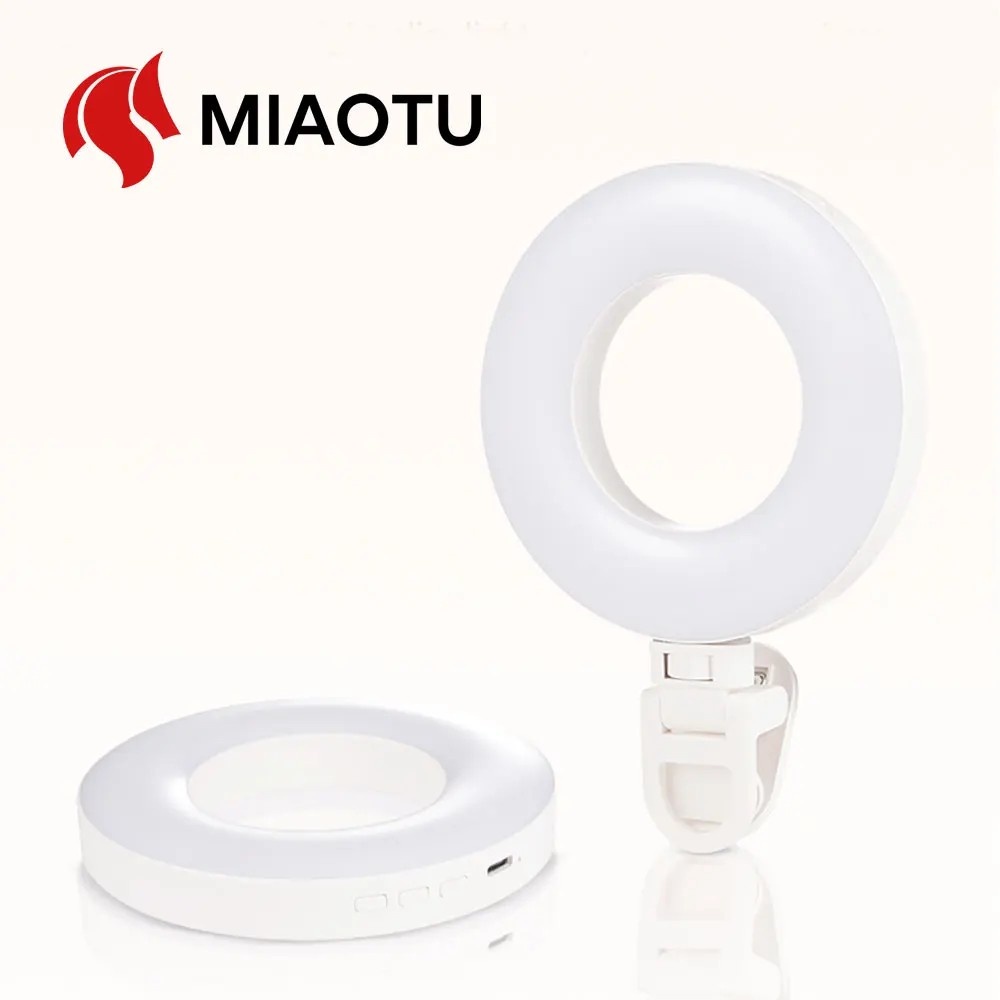 Mini Ring Light: Iluminação Portátil para Vídeos