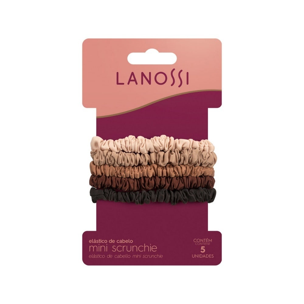 Mini Scrunchie Lanossi: Cabelo Firme e Estiloso!