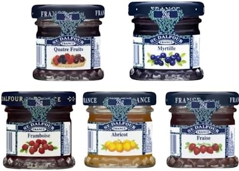 Kit Degusta??o 5 Mini Geleias Francesa St Dalfour 28g Cada