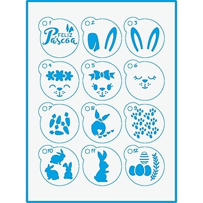 Mini Stencils: Decore com Coelhos e Patinhas!