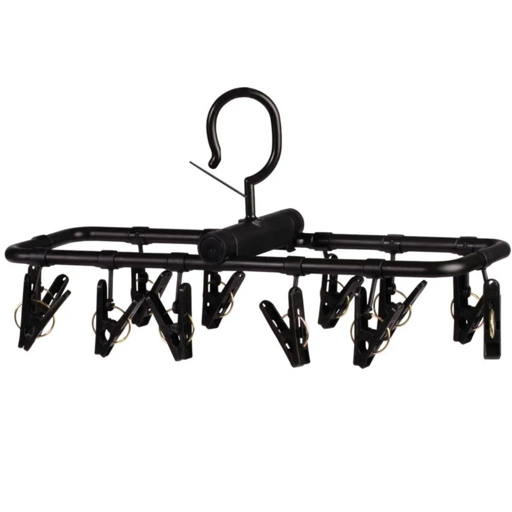 Mini Varal Dobrável: Organize Roupas em Qualquer Lugar!