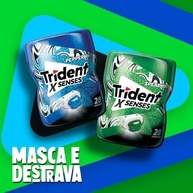 Trident Goma De Mascar X Senses Spearmint Garrafa 54G 0 Açúcar - imagem 4