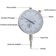 Relógio Comparador Analógico de Alta Precisão 0-10mm | Ferramenta Essencial para Profissionais - imagem 5