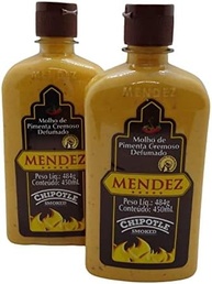 Kit Molho Pimenta Mendez 450ml 02 Cremosa Defumada Chipotle - imagem 2