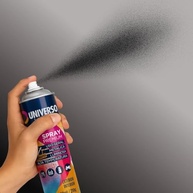 Tinta Spray 400ml Preto Fosco Uso Geral em Aço Ferro Couro Gesso Cerâmica | Universo | Kit 04 un - imagem 3