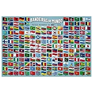 Quebra-Cabeça Bandeiras do Mundo 200 Peças Grow - 04034 - imagem 2