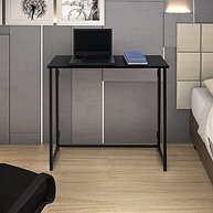 Mesa Dobrável para Estudo e Escritório - Design Moderno com Tubo Preto Fosco 0,80m x 0,45m - imagem 3